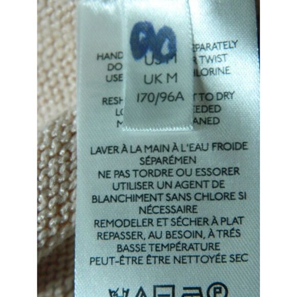 Anthropologie Sweater Knit Tank Top Medium Pink DoubleRuffle Hem - Picture 8 of 9